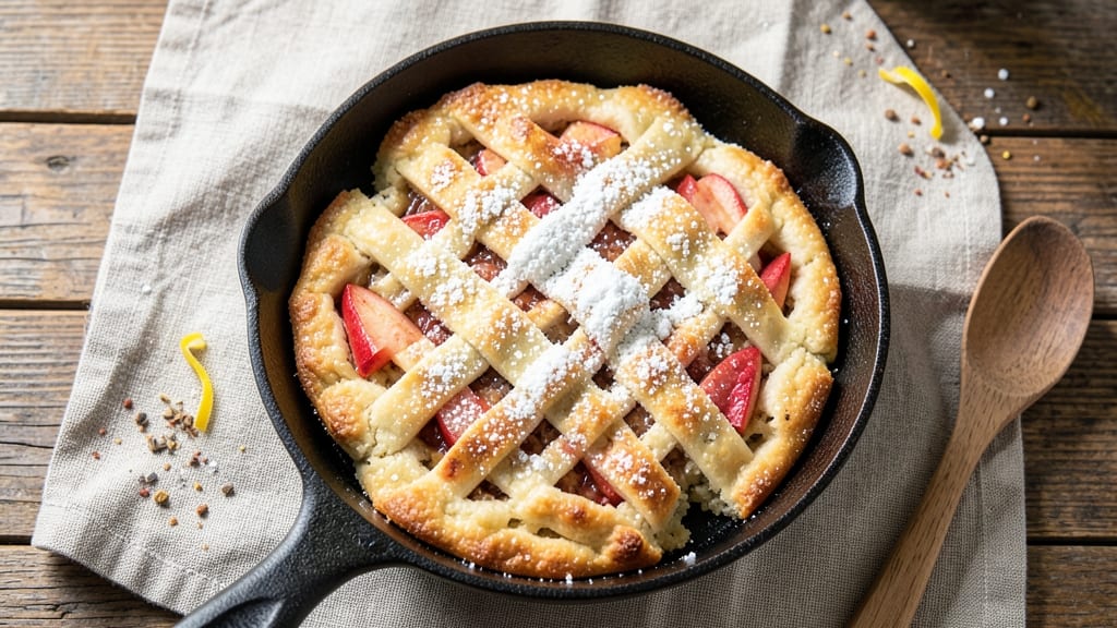 Skillet Apple Pie Biscuits Recipe: Flaky Crust Hugging Spiced Apple Filling