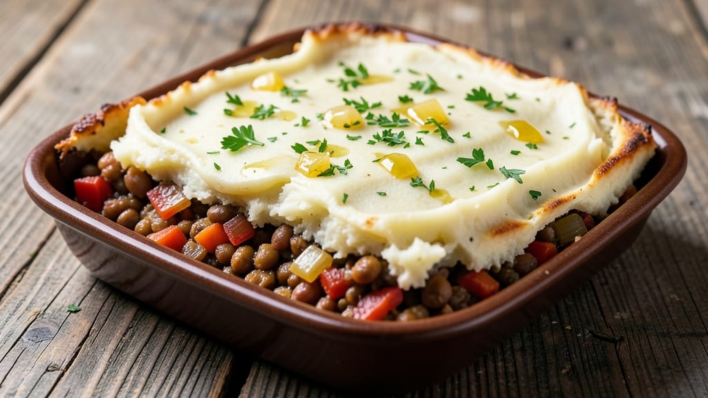 Shepherd's Pie With Beans Recipe: Hearty Mashed Potato Crust Over Savory Fillings