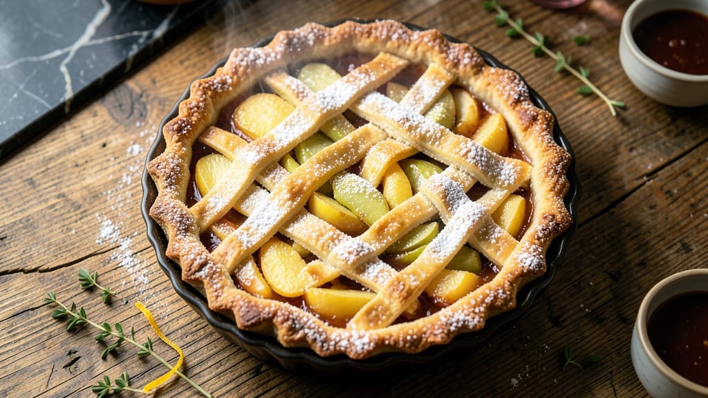 Apple Hill Apple Pie Recipe: Flaky Lattice Crust With Bursting Cinnamon-Spiced Filling