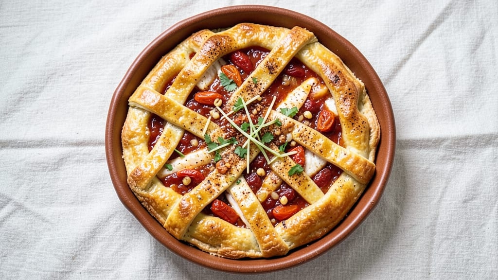 African Fish Pie Recipe: Spiced Tomato Topping and Crispy Baked Delight