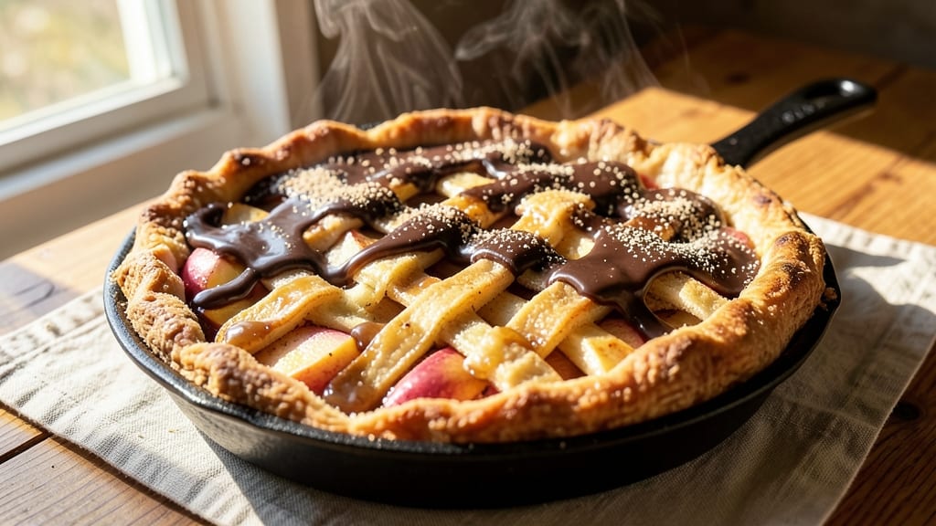 Rocky Mountain Chocolate Factory Apple Pie Recipe: Deep Chocolate Swirls With Spiced Apple Magic