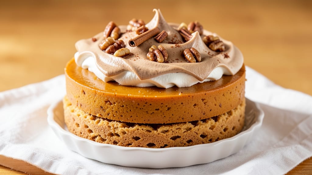 3 Layer Pumpkin Pie Dessert Recipe: Spiced Vanilla Swirls and Crunchy Top Magic