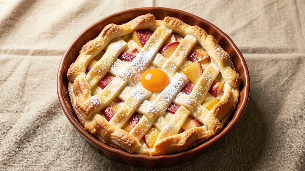 Silver Palate Sour Cream Apple Pie Recipe: Buttery Lattice Crust With Spiced Filling