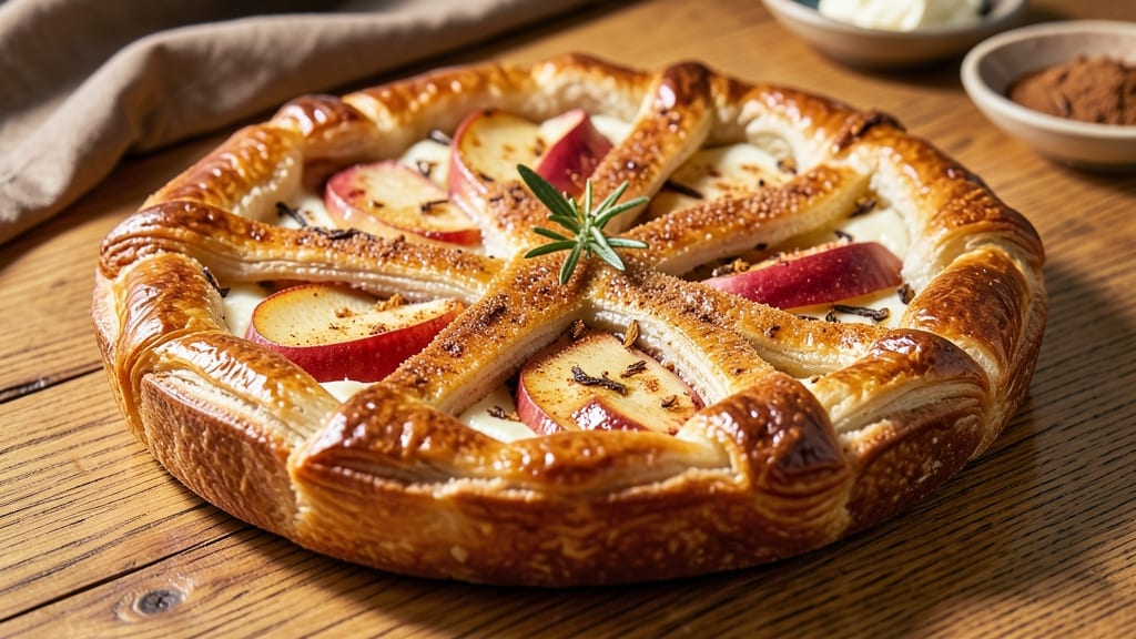 Apple Cinnamon Kringle Pie Recipe: Buttery Lattice Hugs Spiced Apple Filling
