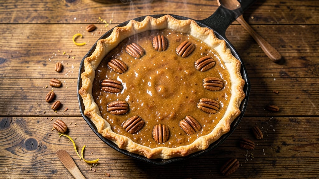 8-Inch Pecan Pie Recipe: Buttery Crust and Gooey Nut-Filled Center