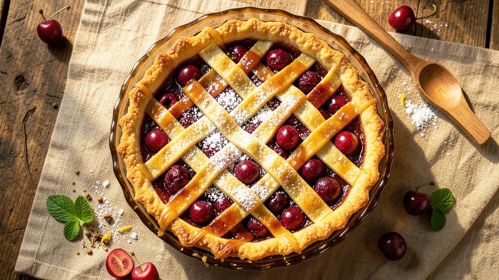 5 Star Cherry Pie Recipe: Star-Studded Filling in Flaky Crust