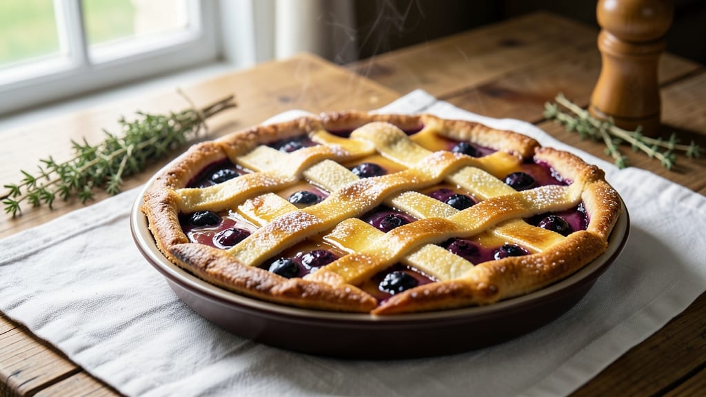 Amish Blueberry Pie Recipe: Rustic Crust and Bursting Fruit Bliss