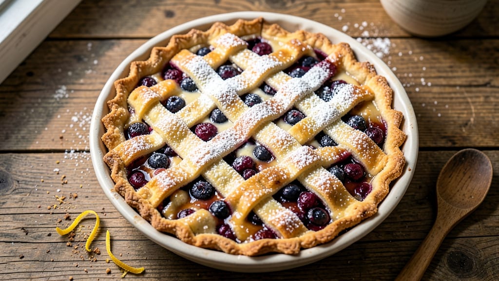 Alton Brown's Blueberry Pie Recipe: Flaky Lattice Hugging Bursting Berries