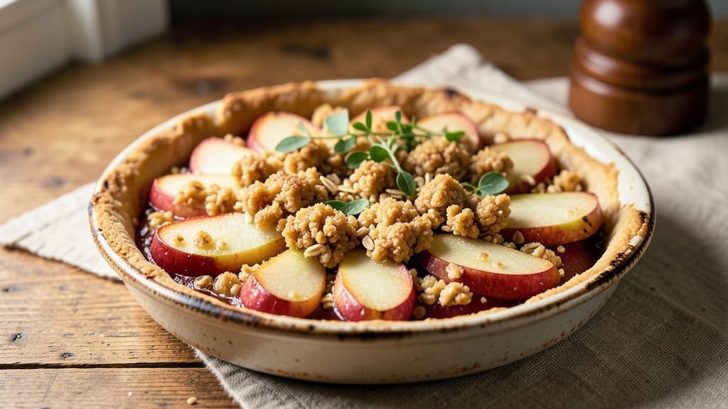 Small Apple Crumble Pie Recipe: Warm Spice and Buttery Oat Topping Magic