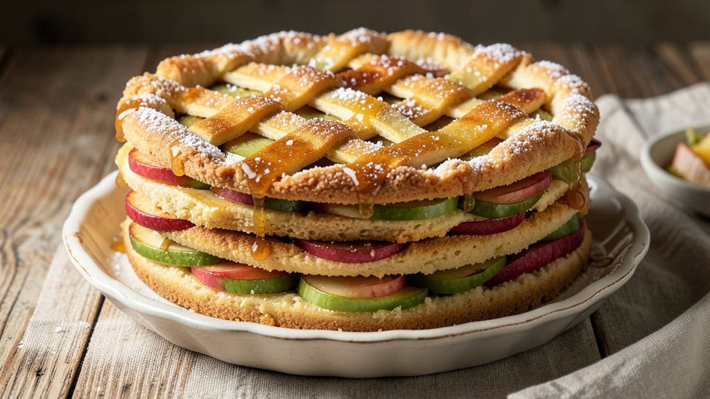 Stacked Apple Pie Recipe: Triple-Layered Crust and Cinnamon-Kissed Filling