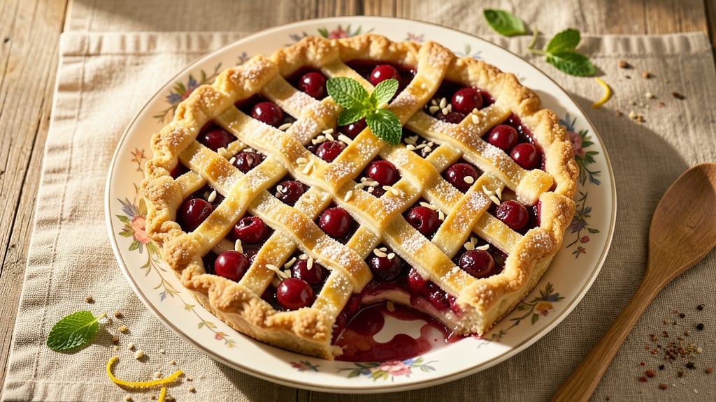 American Spoon Cherry Pie Recipe: Classic Lattice Crust With Juicy Fruit Filling