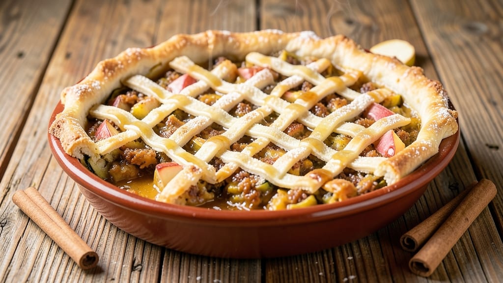 Zucchini Pie Recipe That Tastes Like Apple Pie: Spiced Zucchini Crust Mimics Classic Apple Pie