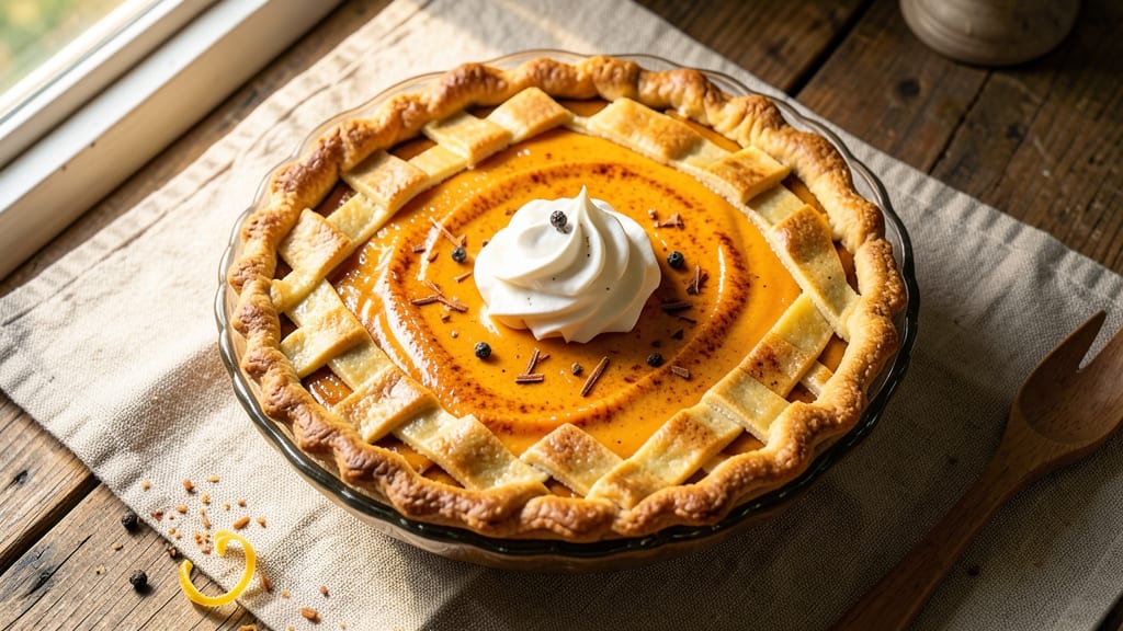 8-Inch Pumpkin Pie Recipe: Spiced Perfection With Crispy Lattice Top