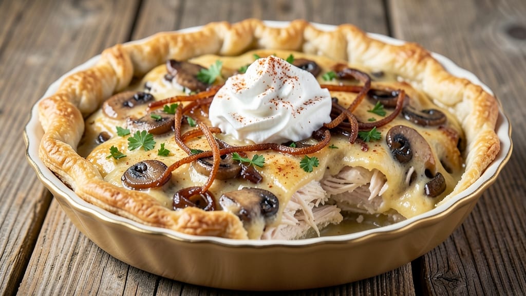 Se7en Bites Chicken Pot Pie Recipe: Skillet-Crispy Tortilla Cups with Foil-Sealed Yolk