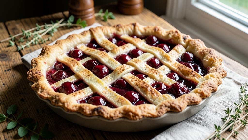 Amish Cherry Pie Recipe: Homestyle Crust and Bursting Fruit Filling