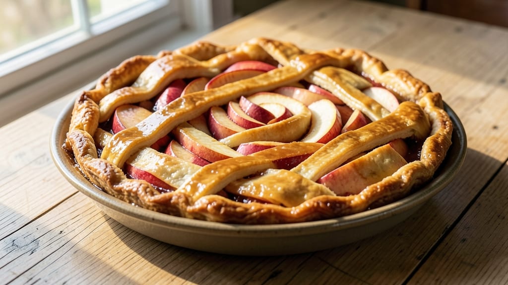 Spiral Apple Pie Recipe: Golden Crust and Spiced Filling Swirls