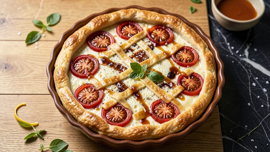 Roasted Tomato Pie Recipe: Rustic Crust Meets Sweet-Savory Filling