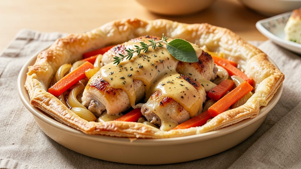 Amazing Chicken Pot Pie Recipe: Homestyle Flaky Crust and Savory Fillings