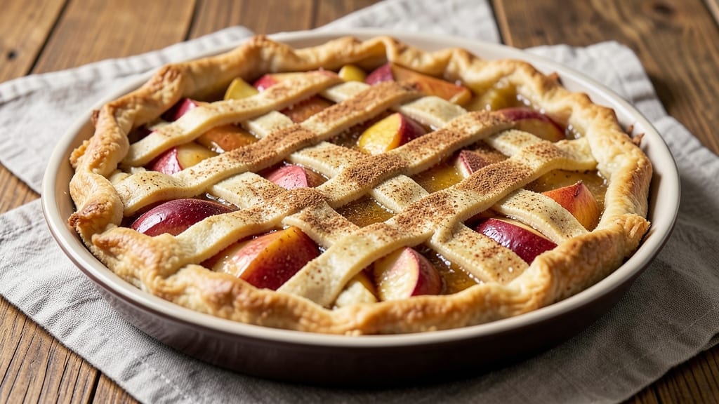 4 Apple Pie Recipe: Flaky Lattice Crust With Bursting Spice-Kissed Filling