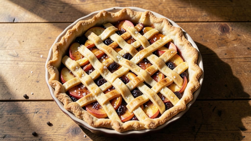 Rum Raisin Apple Pie Recipe: Boozy-Spiced Lattice Crust Magic