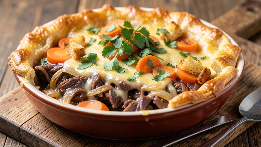 Recipe for Leftover Beef Pot Pie: Crispy Top, Savory Filling Zero-Waste Magic