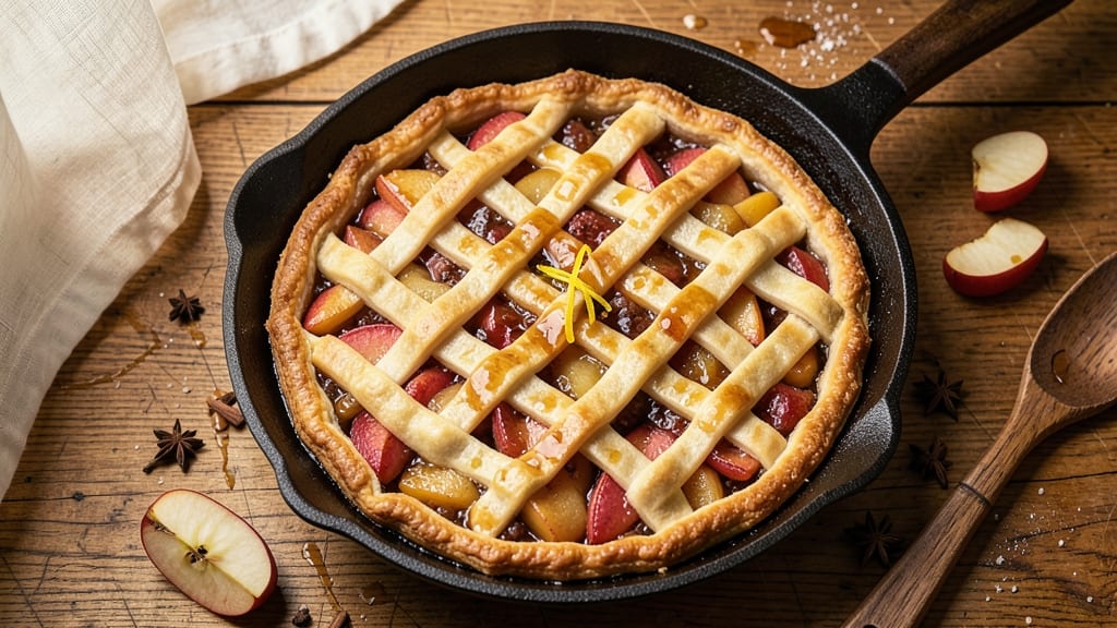Apple Pie Corn Liquor Cake Recipe: Boozy Spice Crunch With Caramelized Corn